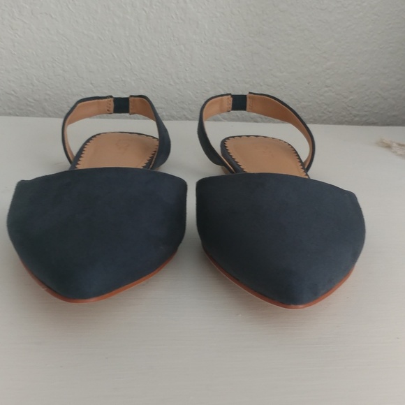 Loft Faux Suede Slingback Flats 9.5 - Picture 5 of 12